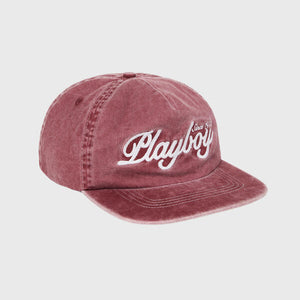 Playboy Washed Hat Burgundy