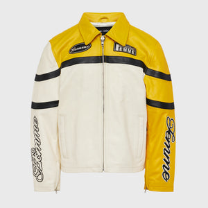 Classic Moto Jacket Yellow