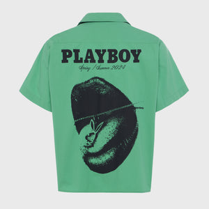 Playboy Button Up Shirt Green