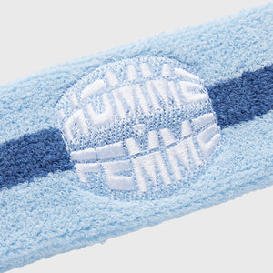Stripe Logo Headband Blue