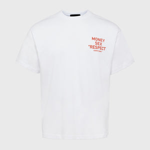Respect Tee White and Red