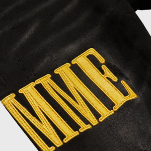 Letterman Denim Black With Yellow Letters