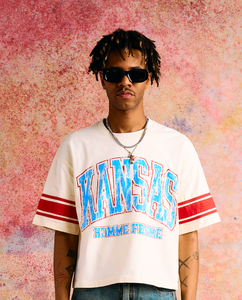 Kansas Cropped Tee White