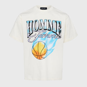 Heat Check Tee Cream and Blue