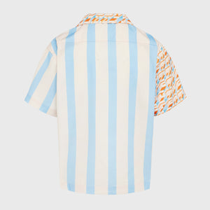 Hologram Striped Shirt Orange