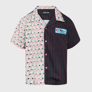 Hologram Striped Shirt Black