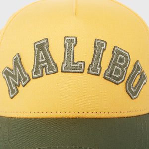 Malibu Leather Strap Back Yellow