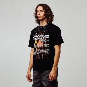 Festival Tee Black and Orange