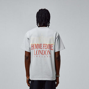 Embroidered Royal Crest Tee Grey