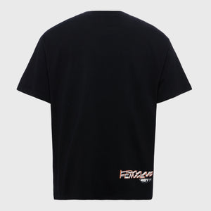 Festival Tee Black and Orange