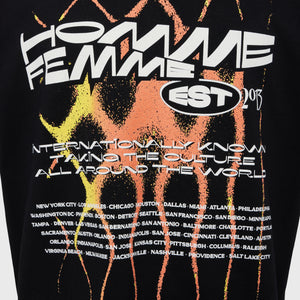 Festival Tee Black and Orange