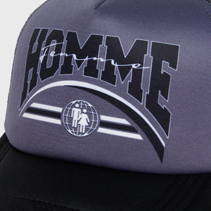 Global Logo Trucker Hat Black