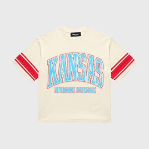 Kansas Cropped Tee White