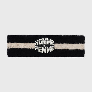 Stripe Logo Headband Black