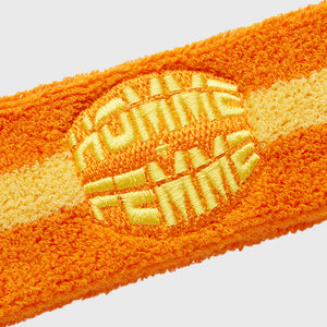 Stripe Logo Headband Orange