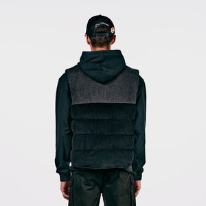 Tyson Corduroy Vest Black