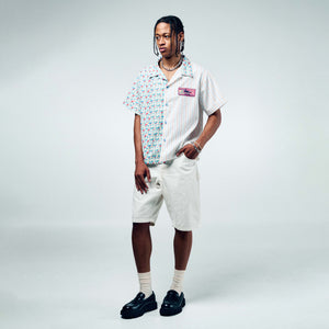 Hologram Striped Shirt Green