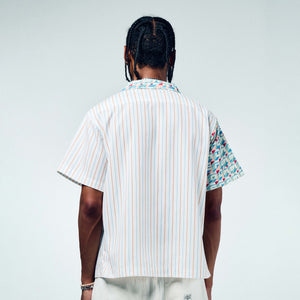 Hologram Striped Shirt Green