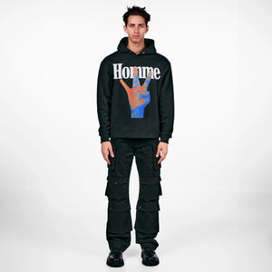 Twisted Fingers Infrared Hoodie Black