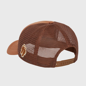 Fake Love Trucker Hat Brown