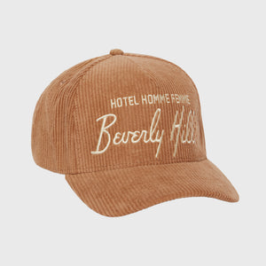 Homme Hotel Corduroy Hat Brown