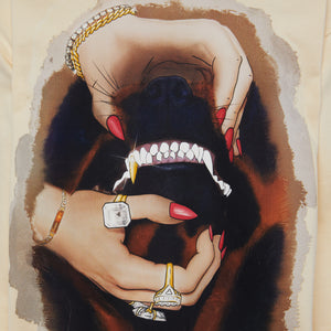 Rottweiler Hoodie Cream