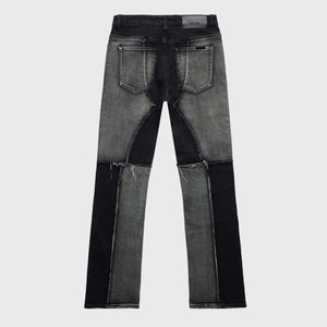 Repaired Patchwork Denim Black