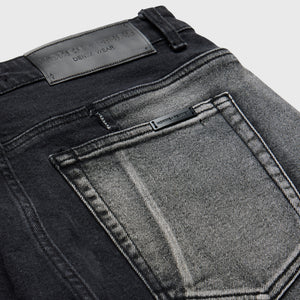 Repaired Patchwork Denim Black