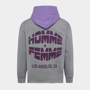 Respect Hoodie Gray and Purple