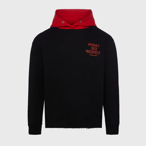 Respect Hoodie Black and Red