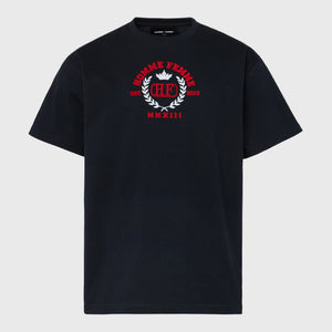 Embroidered Royal Crest Tee Black