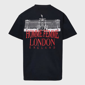 Embroidered Royal Crest Tee Black
