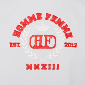 Embroidered Royal Crest Tee Grey