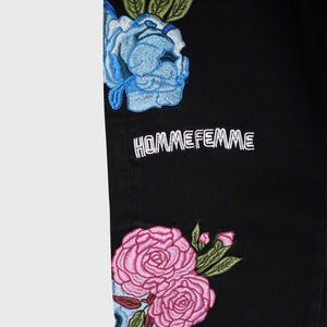 Floral Denim Black