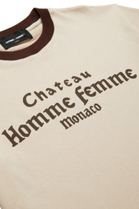 Chateau Script Tee Cream