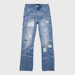 Decayed Denim Jean Blue