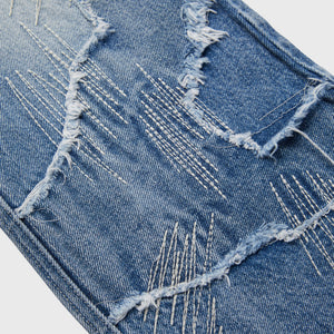 Decayed Denim Jean Blue