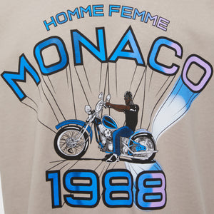 Monaco Motorcycle Tee Grey