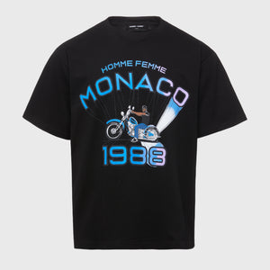 Monaco Motorcycle Tee Black