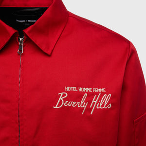 Beverly Hills Twill Jacket Red