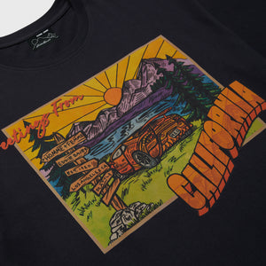 Homme Femme x Eddie Bauer Greetings from California Tee Charcoal
