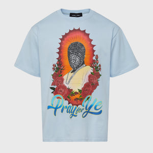 Pray For Ye Tee Light Blue