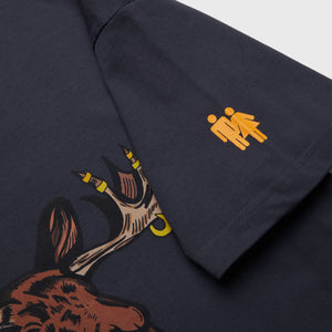Homme Femme x Eddie Bauer Moose Drip Tee Washed Navy