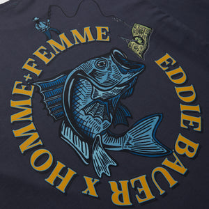 Homme Femme x Eddie Bauer Catch of the Day Long Sleeve Washed Navy