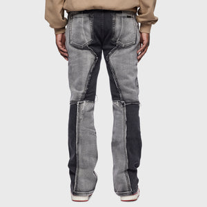 Repaired Patchwork Denim Black