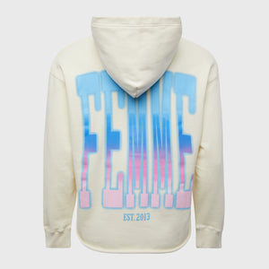 Twilight Hoodie Cream with Blue to Pink Gradient