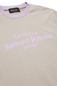 Chateau Script Tee Grey