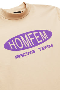 Racing Team Mock Neck Cream