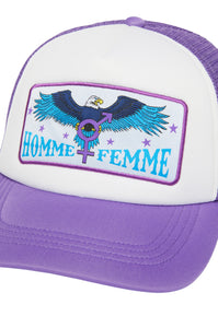 Eagle Trucker Hat Purple