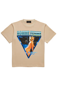 Showgirls Tee Cream and Blue